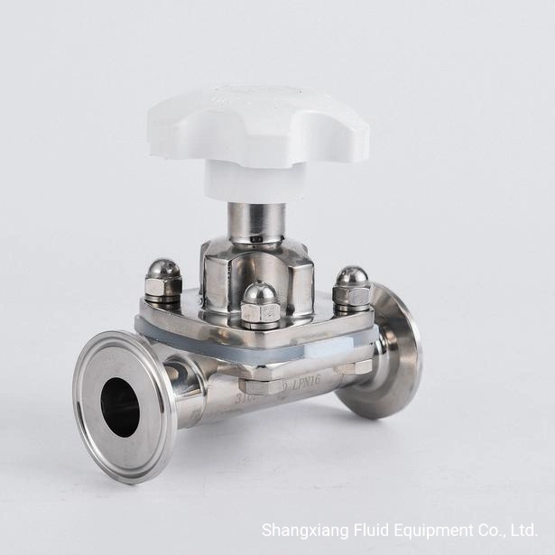 New Listing Sanitary Strainless Steel Clamp Ordinary Manual Diaphragm Valve