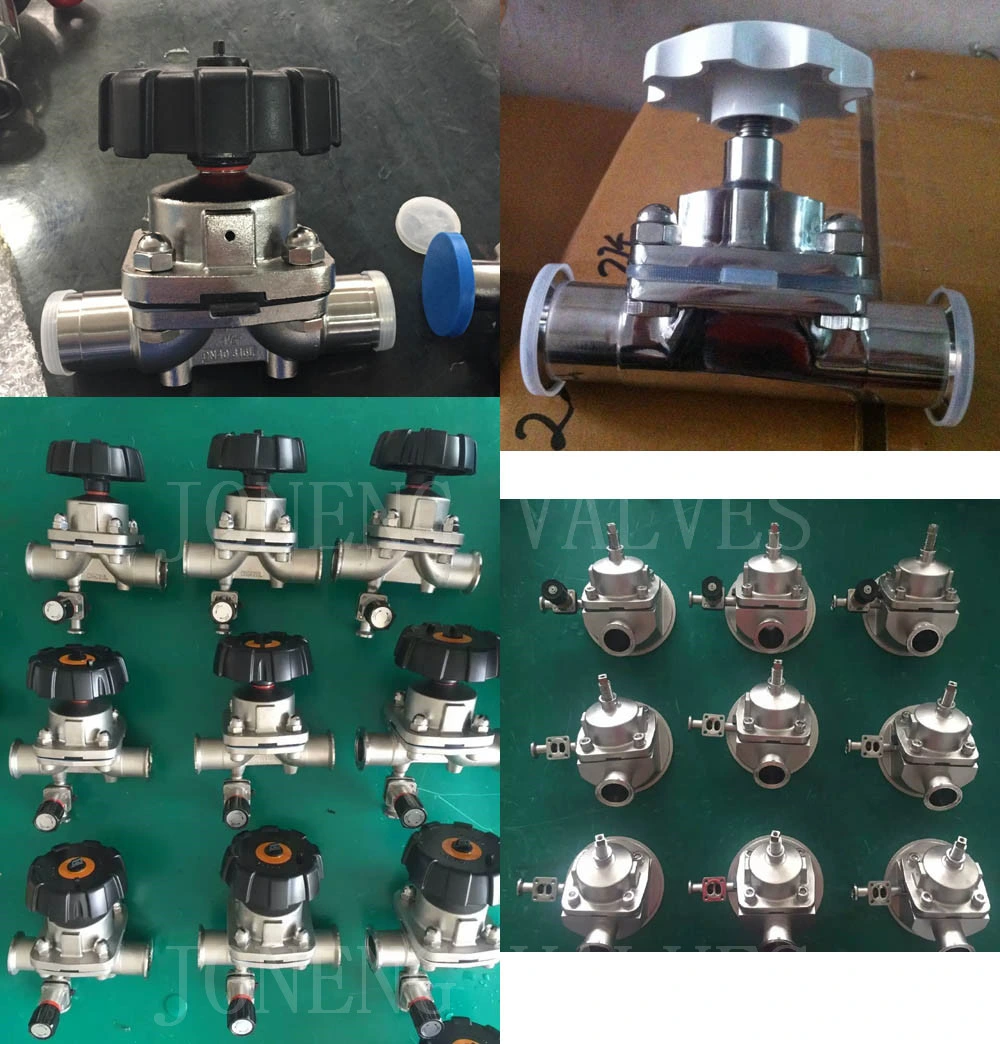 Stainless Steel Sanitary Tank Outlet Bottom Membrane Diaphragm Valve (JN-DV1005)