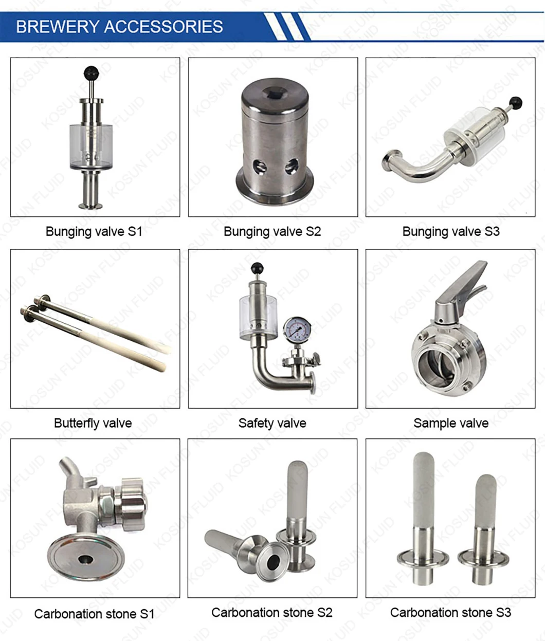 Stainless Steel SS304 Sanitary Beer 1/2" Bsp NPT Thread Tri Clamp Sampling Valve